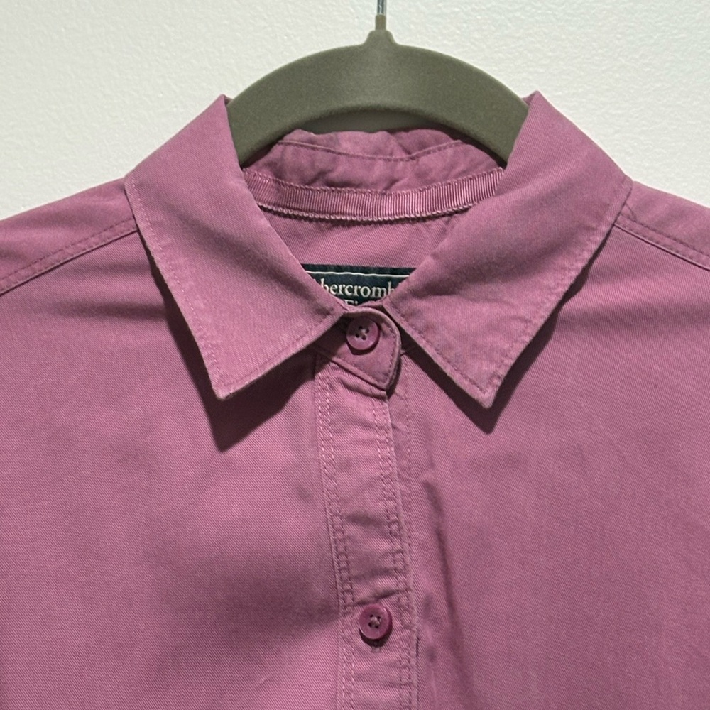 Abercrombie & Fitch Men's Casual Mauve Shirt